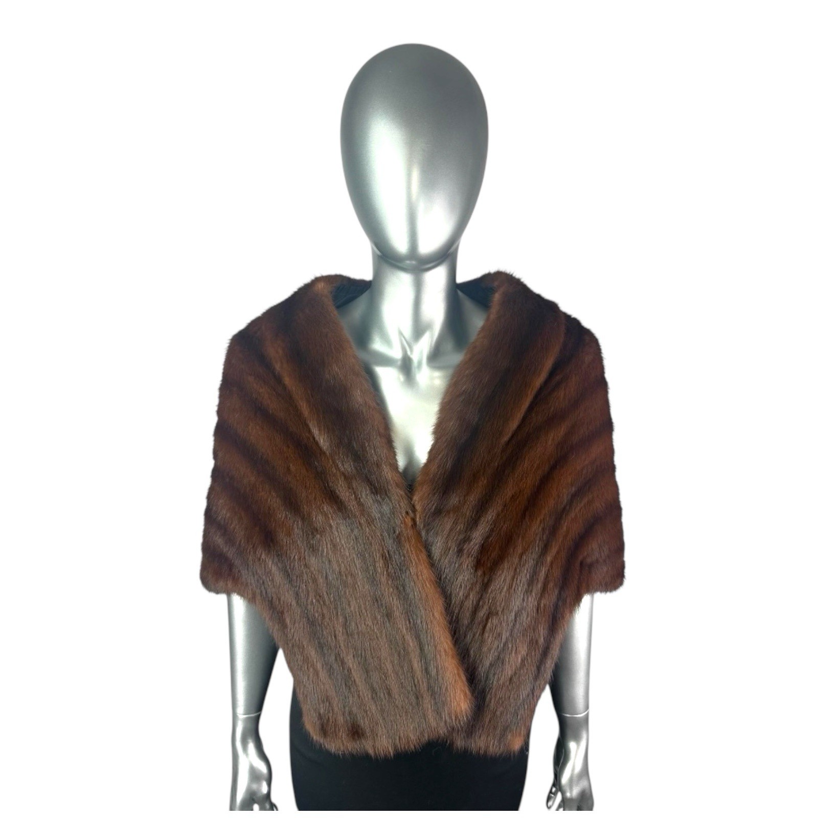 KOLINSKY MINK Stole, Sz S, Certified Vintage Fur