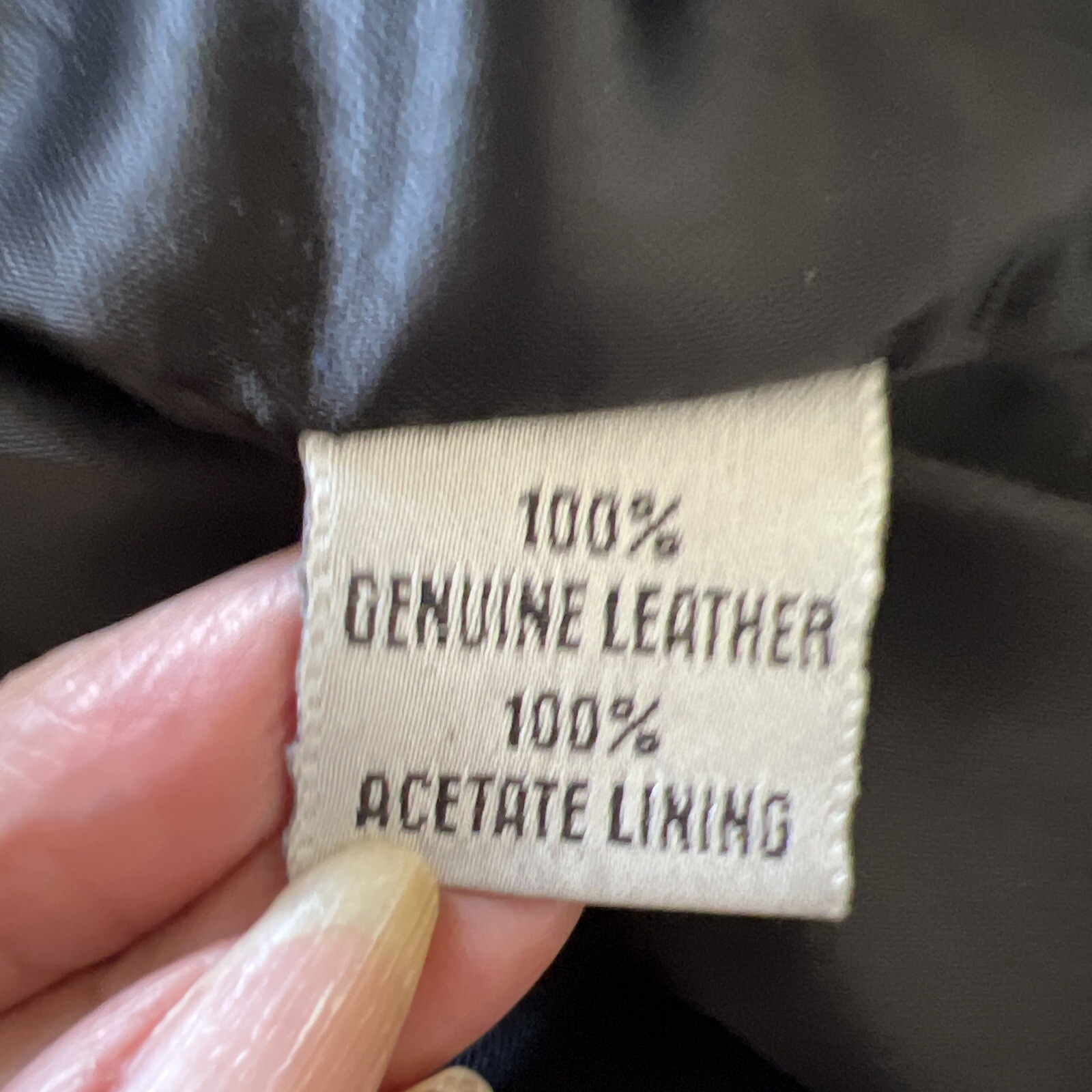 Vintage Black Lamb skin Genuine Leather Iconic Blazer Gold Accent Design Small
