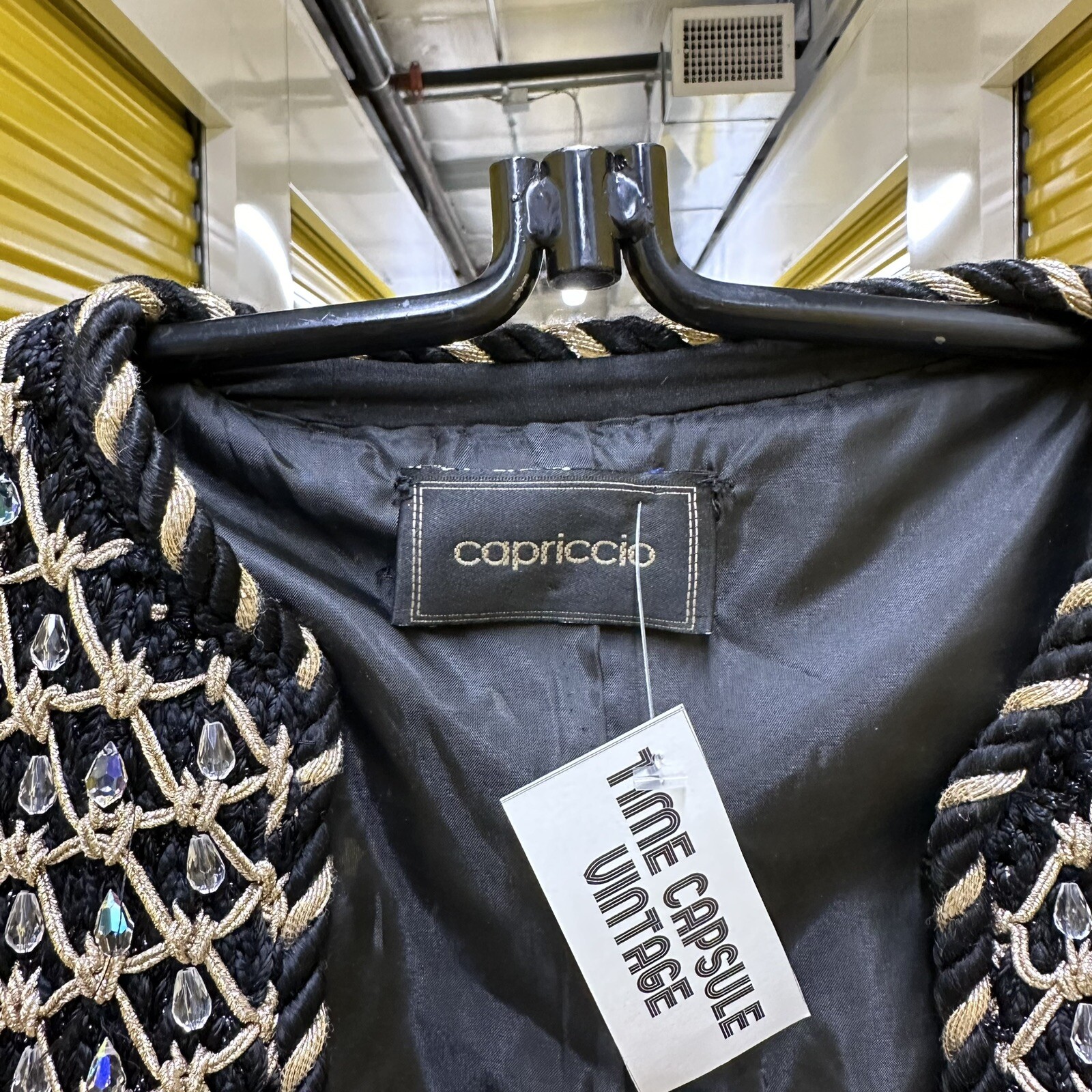 80s Capriccio Embellished Sweater Jacket
