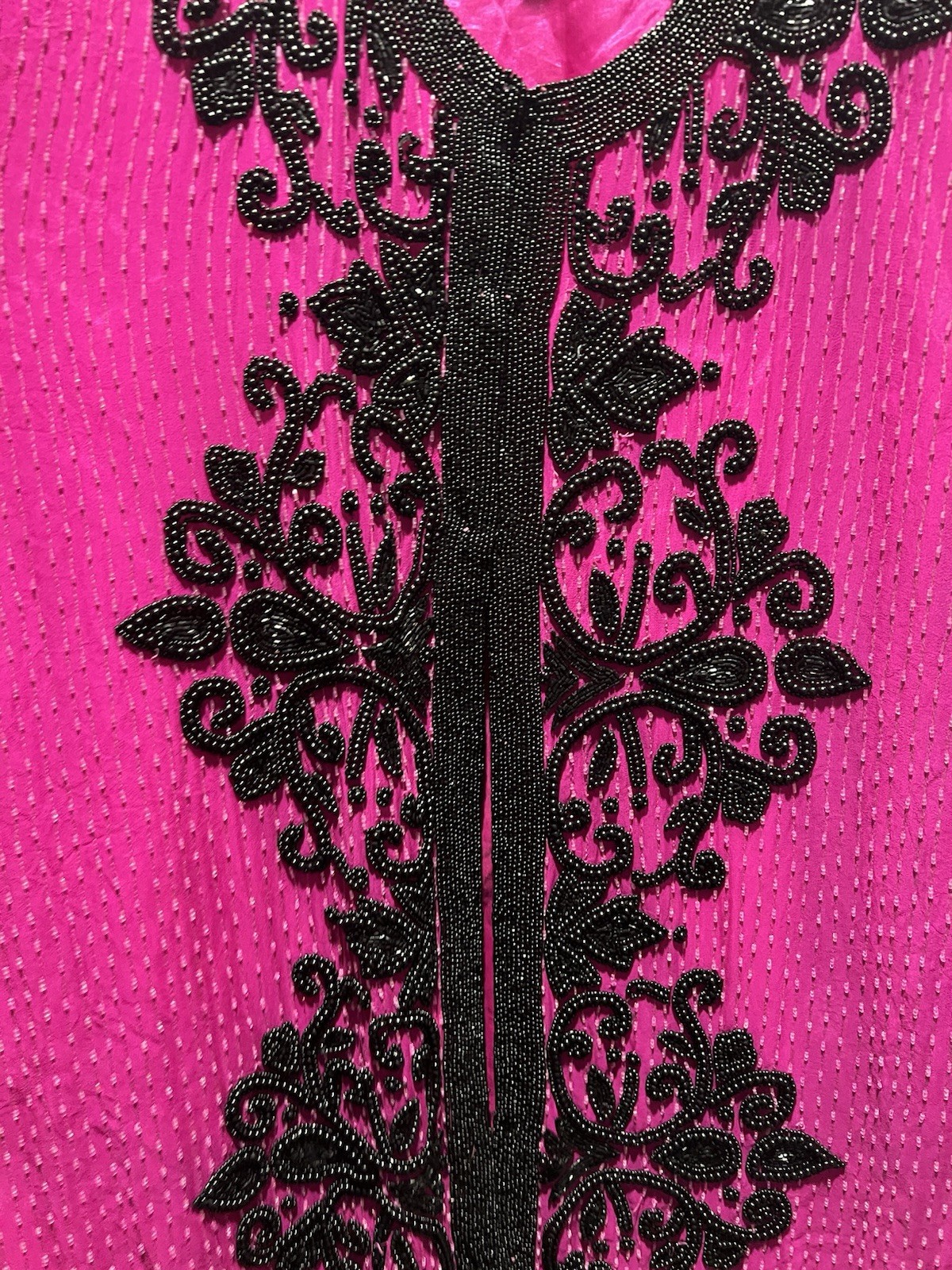 SILHOUETTES BEADED SEQUINED COLORFUL FUSCA JACKET PLUS 3X? No Size Label