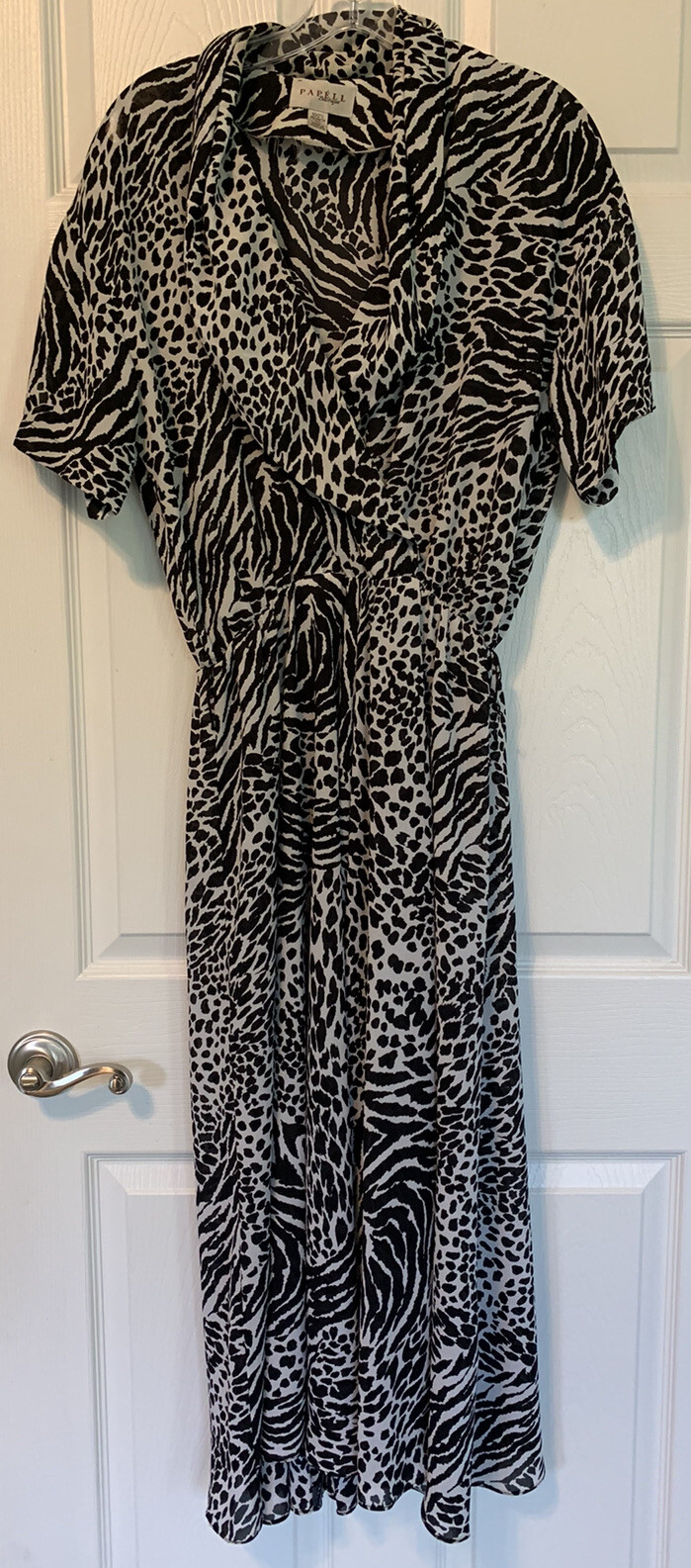 Adrianna Papell Boutique 10 Animal Print Dress Secretary Geek Mistress