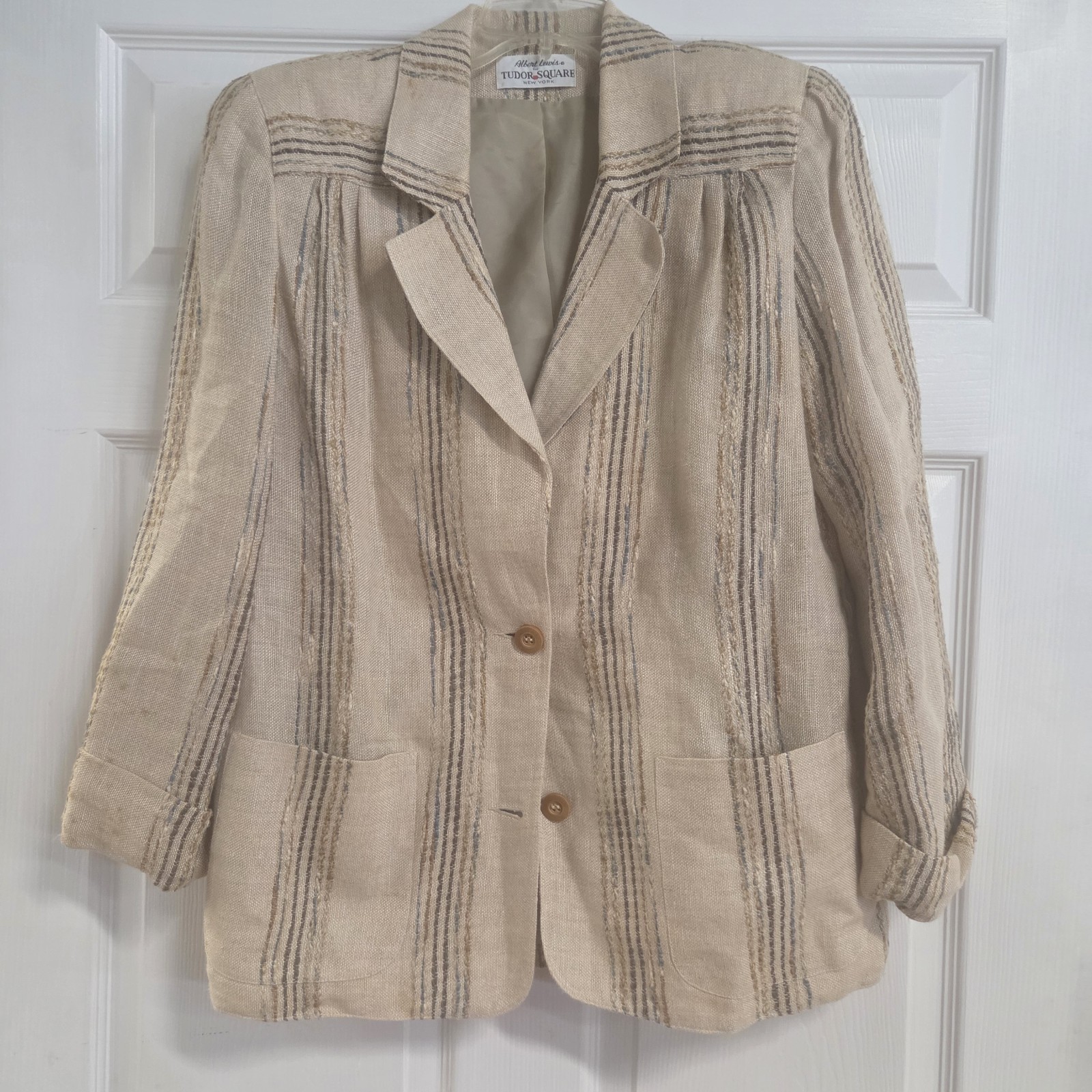 Albert Lewis TUDOR Square NY Women’s Sz 12 Vintage Blazer ILGWU Union Label USA