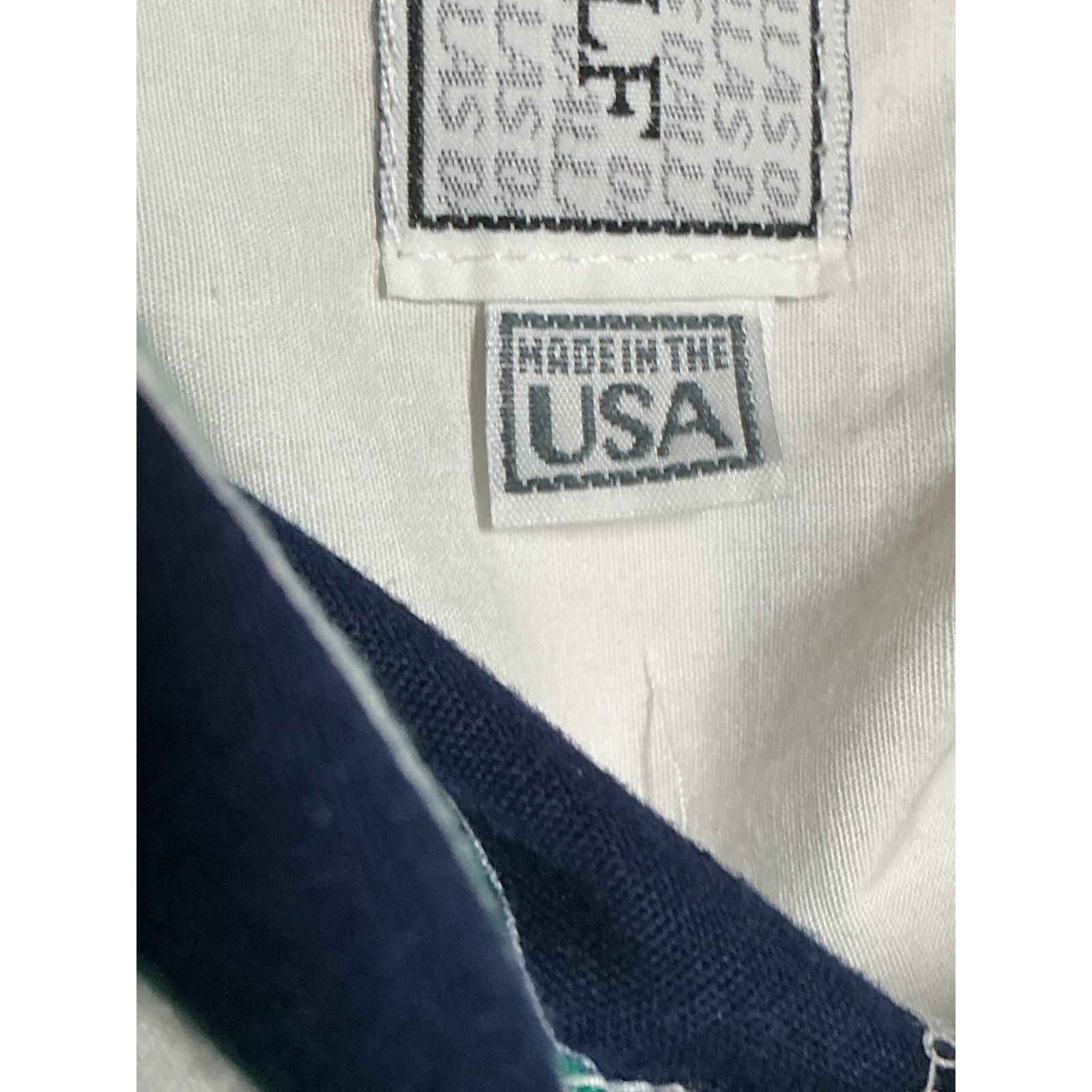 Vintage Howard Wolf Dallas Striped Shirt and Navy Pants Set Womens Size 4 USA