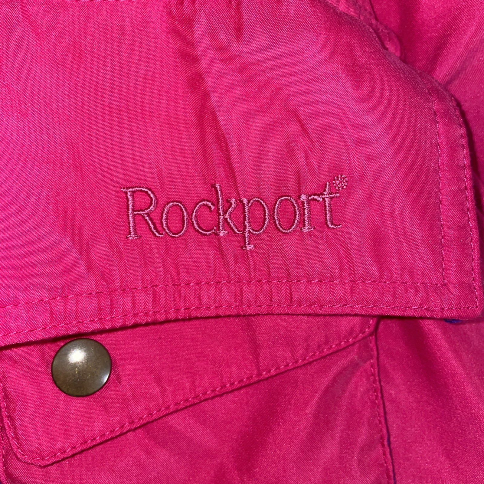 Vintage 1980’s Rockport Soft Shell Pink Pullover Windbreaker Women’s Size Medium