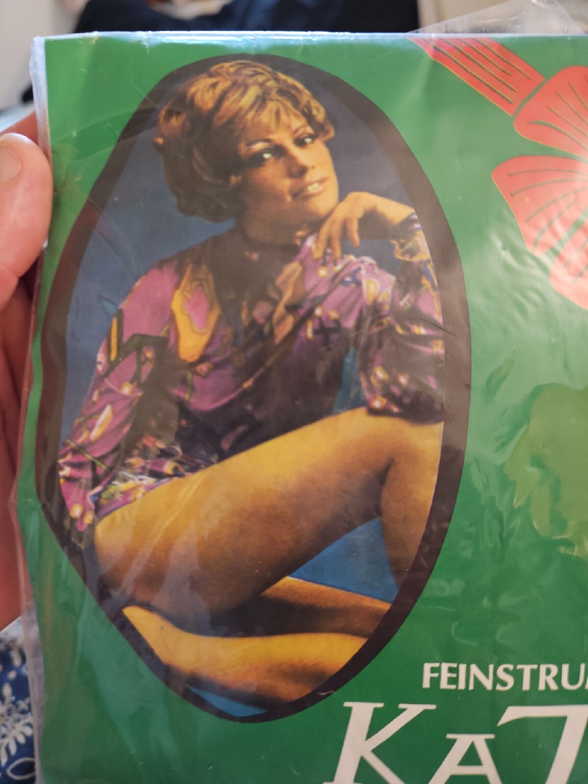 NOS VTG 1960s/70s Feinstrumpfhose KATIA Nylon 6/6 MADE IN ITALY 20 Den Krepp NEW