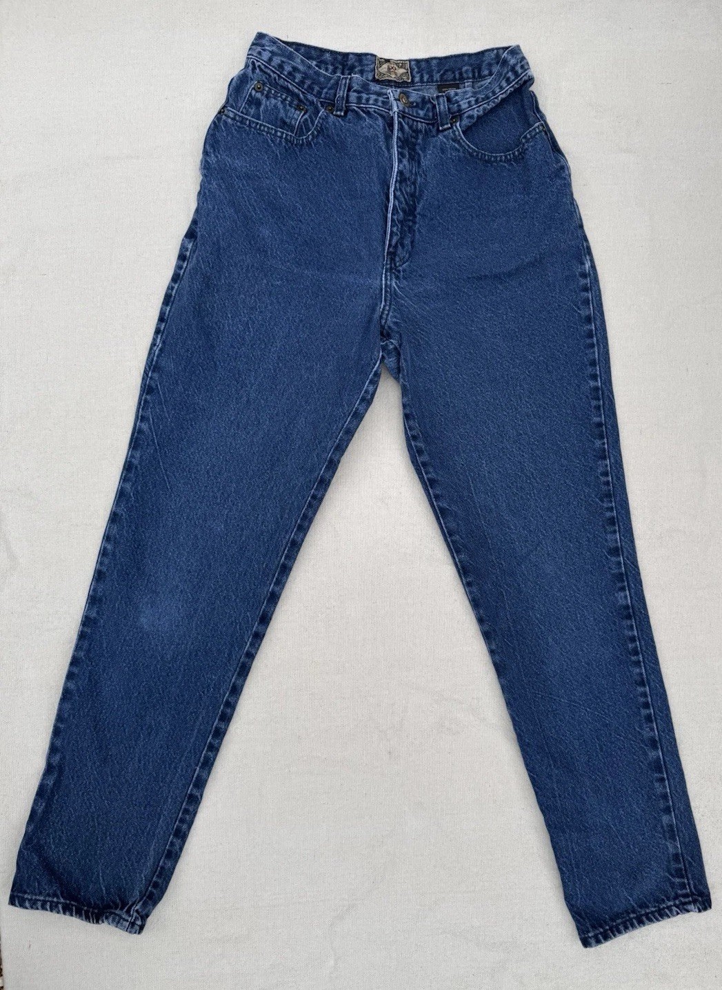 Vintage 90s EXP Express 28 High Rise Tapered Classic Jean Dark Wash USA Made