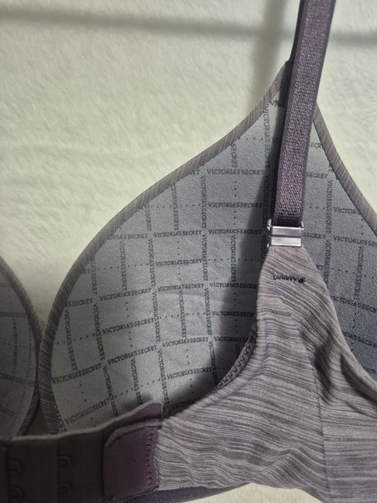 Victoria’s Secret Perfect Shape Lightly Lined Push Up Bra 32D Heather Purple