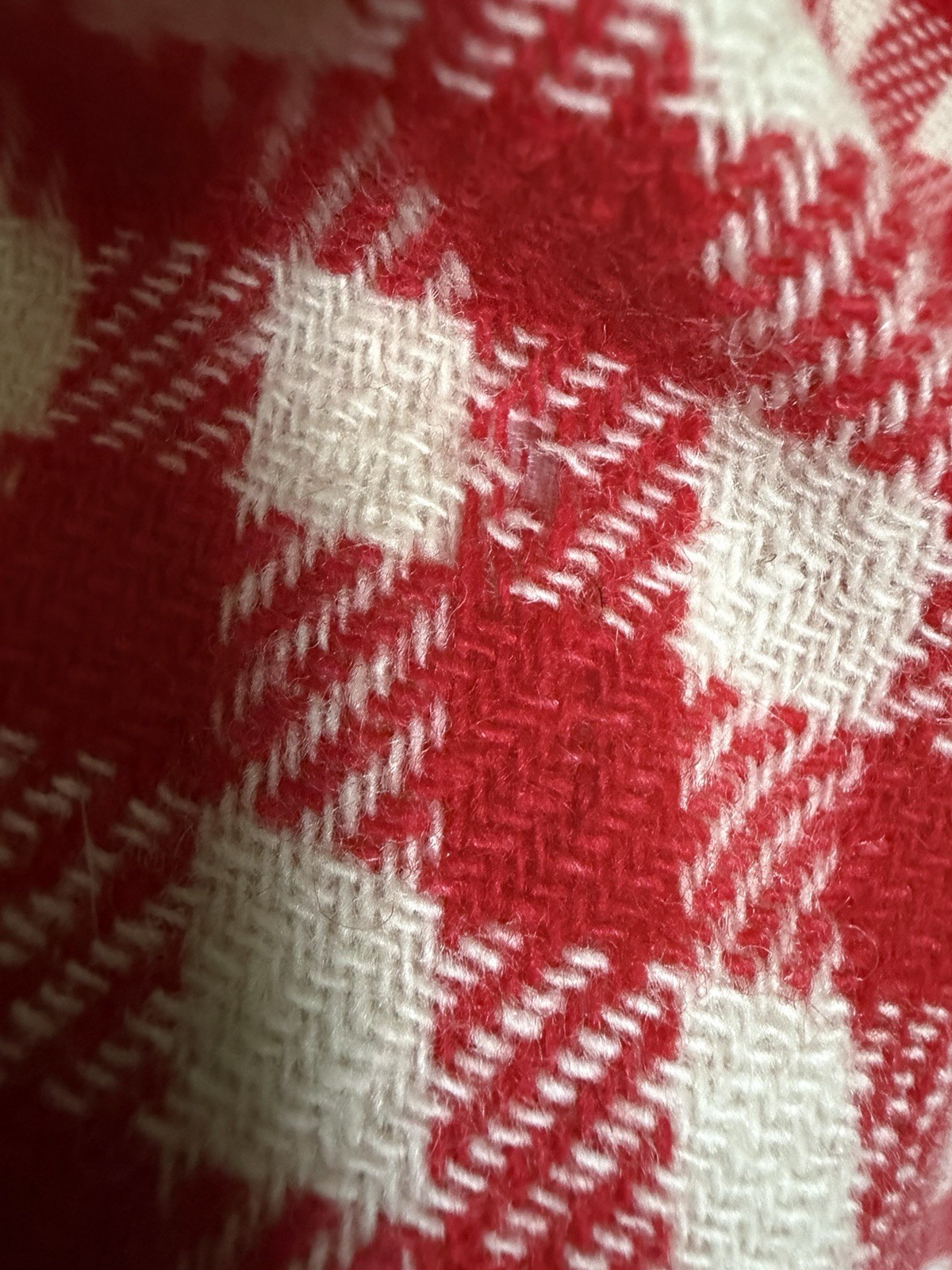 EUC 70s VTG Mr Hank Red/Cream Plaid/stripes Wool Maxi Skirt 28-38” LG Prairie