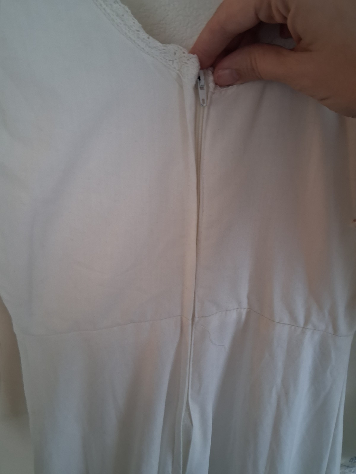 Vintage 70s Prairie Lace Up Embroidered Gunne Sax Dress Size 5 See Measurements