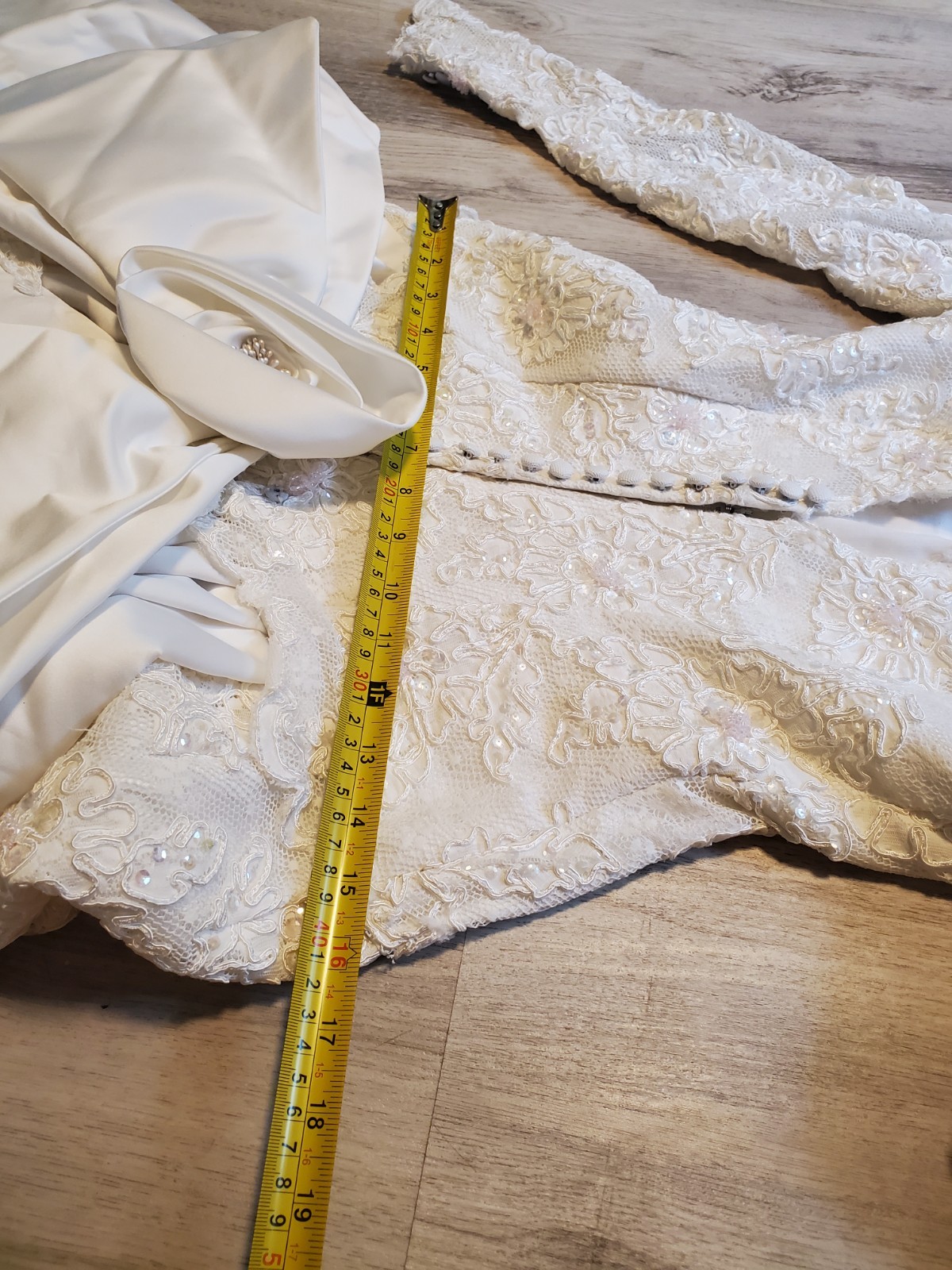 Vintage House Of Bianchi Wedding Dress Sz S White Victorian Style Embroidery