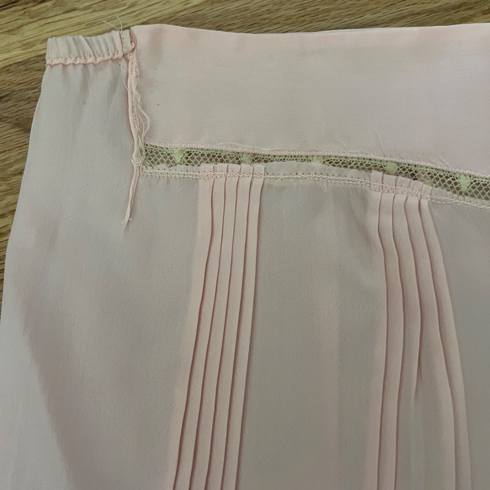 Vintage Sexy Lingerie 1930’s 40’s pink silky pants lace lingerie boudoir shorts