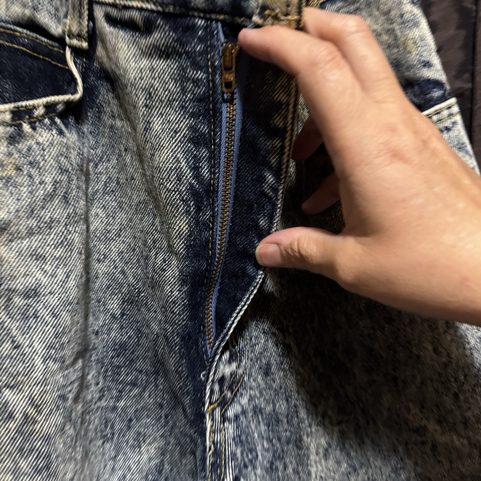 L.A. 37 Acid Wash High Waisted Mom Jeans Women’s 8 Denim Vintage 1980s