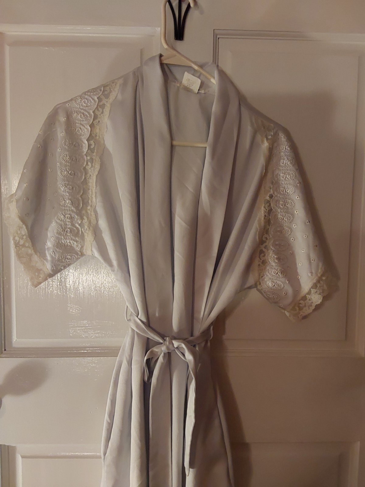 Vintage Liquid Very Light Blue/Gray Juli Robe/Duster Size Medium