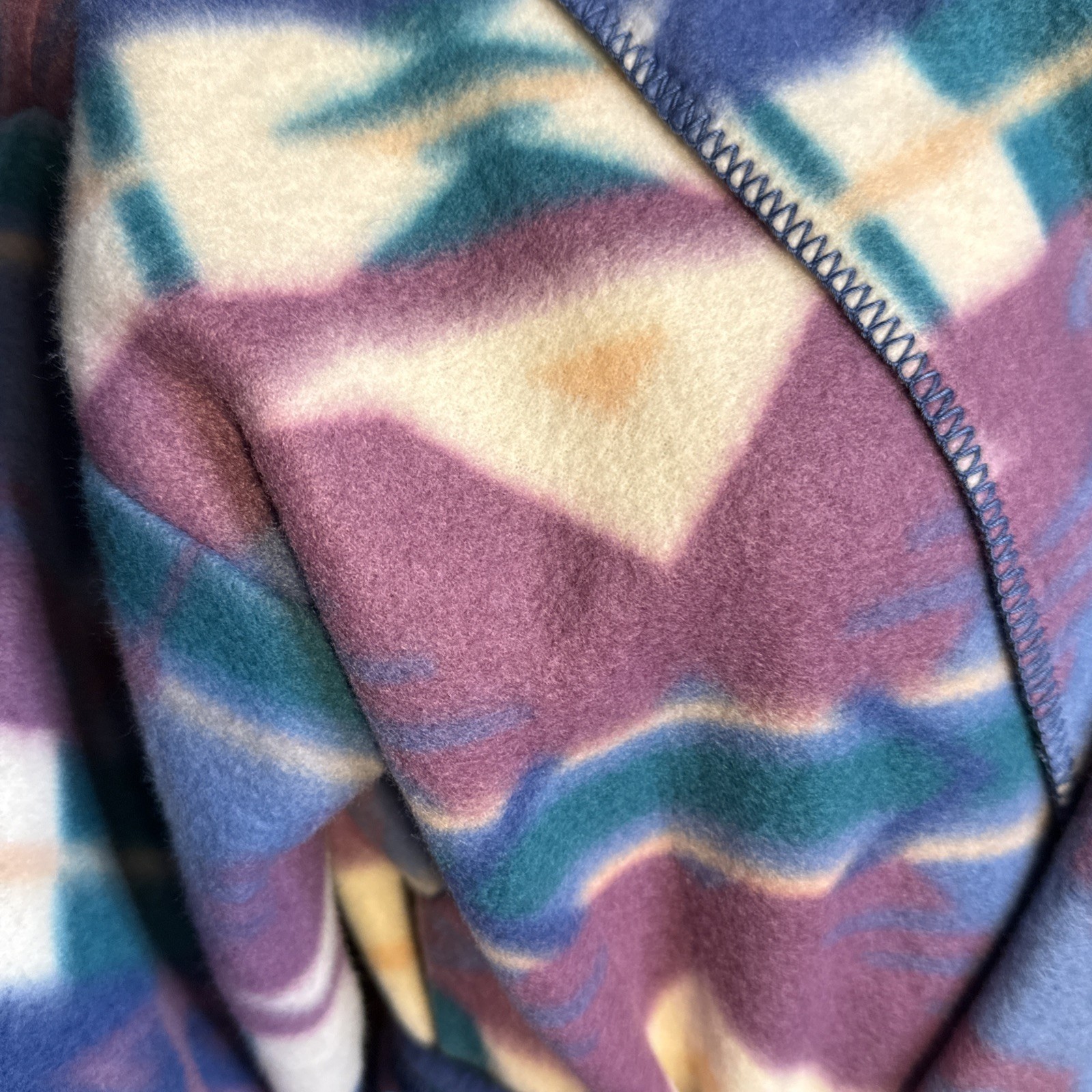 NOS Fleece Bath Robe NATIVE AMERICAN SOUTHWEST Aztec Intimate Moods M Long
