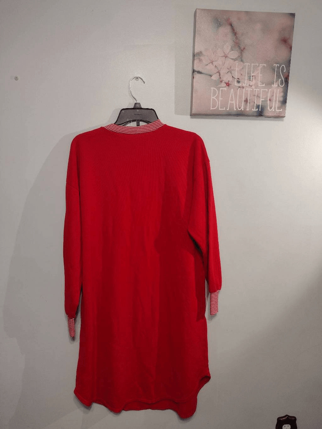 Vintage Mickey & Co Mickey Mouse Sweater Dress USA Made Women’s S/M Red Disney