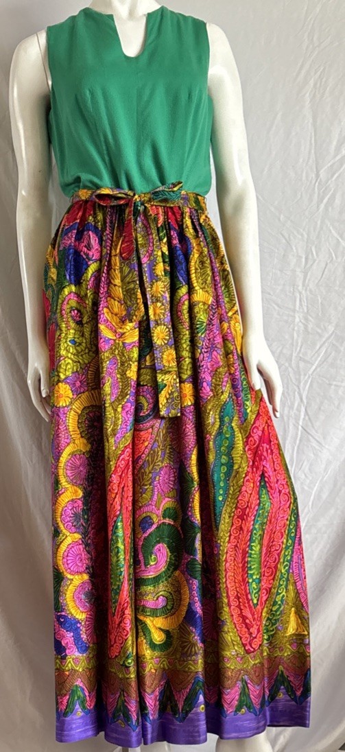 1970s True Vintage Disco Jumpsuit Wide Leg Psychedelic Handmade Sz M Excellent