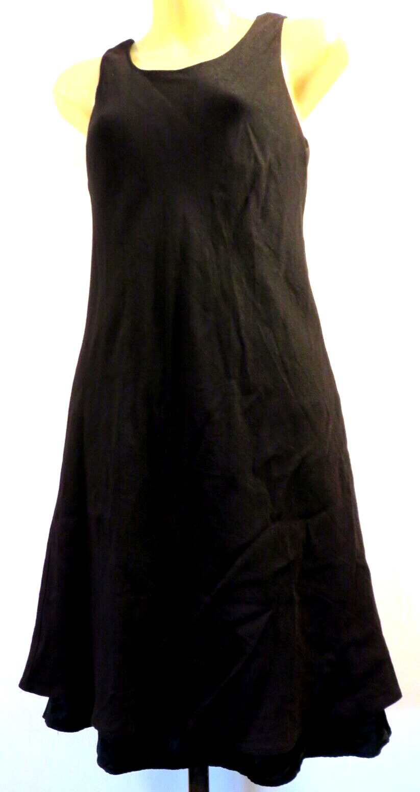 Vintage Jessica Howard 1990s Black Tank Skarf Conservative Dress Vampire Goth 6