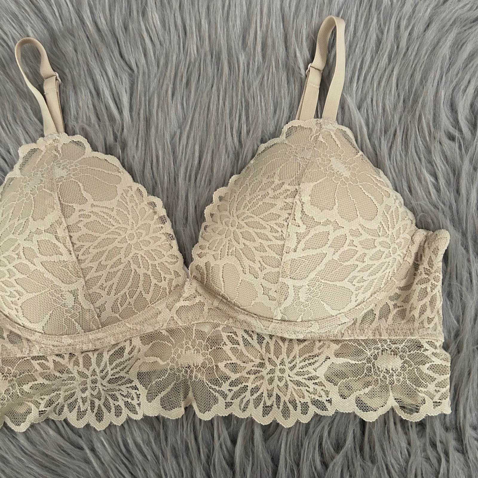 PINK Victoria’s Secret Lightly Lined Wireless Bralette Womens Size Medium Bra