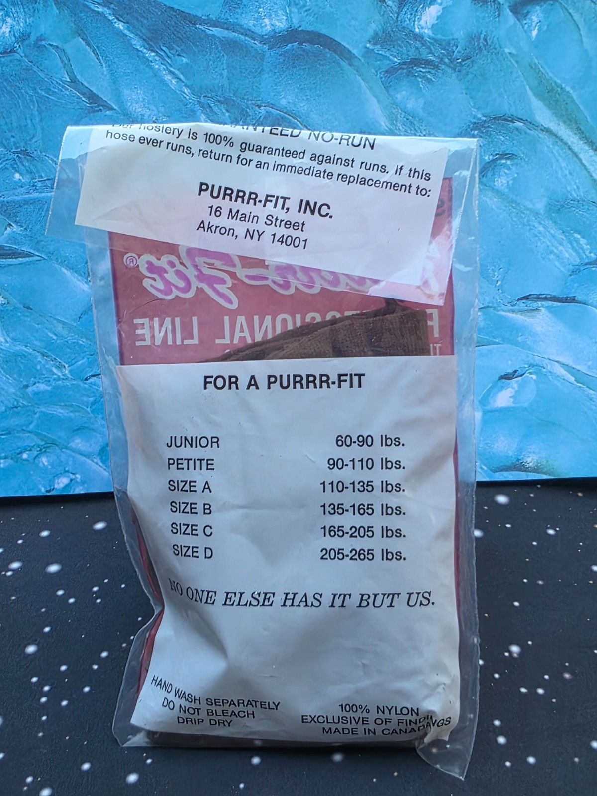 VINTAGE PURRR-FIT SIZE B COFFEE PANTYHOSE PROFESSIONAL LINE REINFORCED NEW