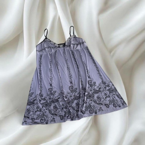Studio Donatella purple graphic babydoll cami tank y2k vintage grunge goth