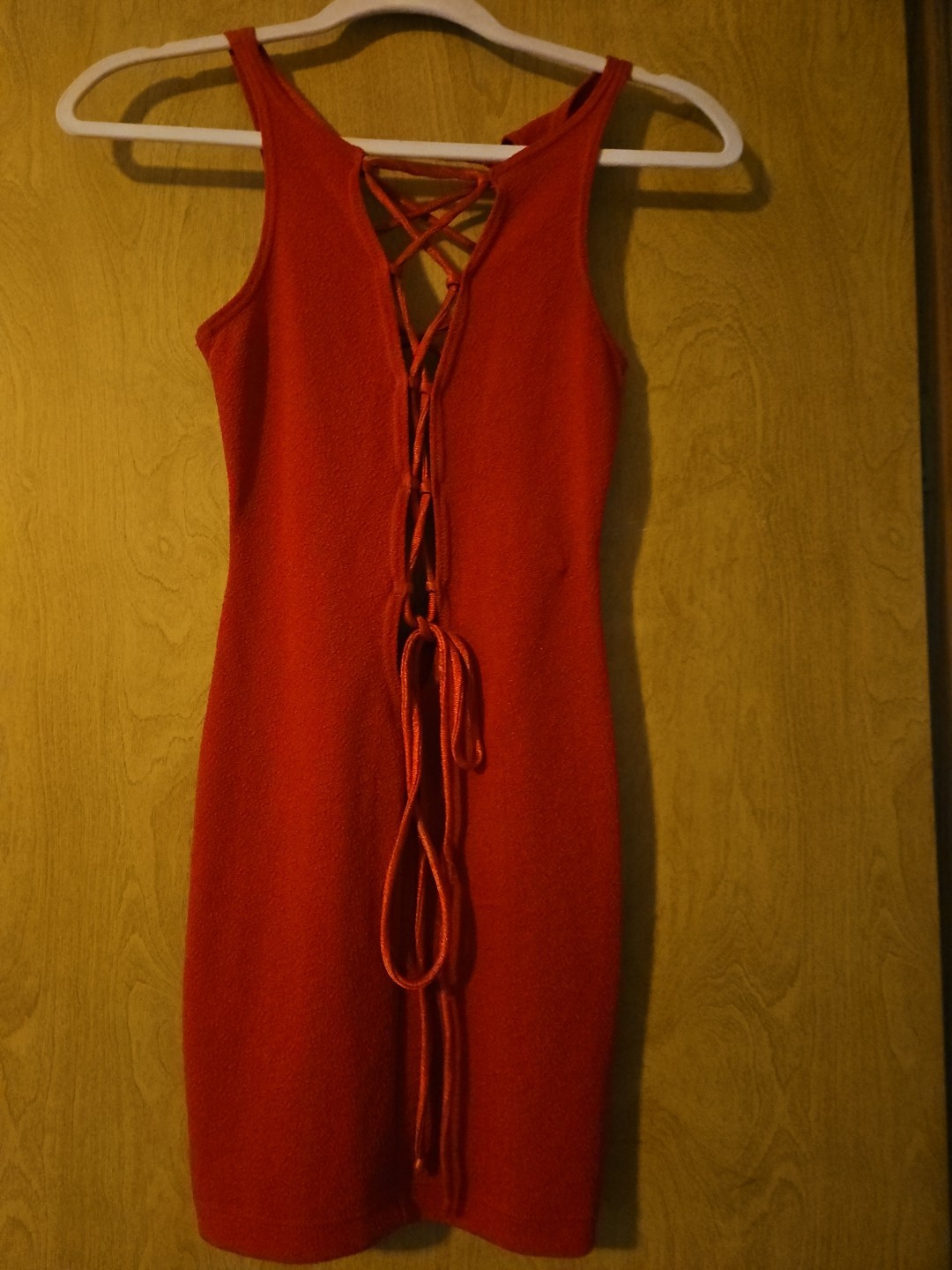 Vtg Shirley Of Hollywood Red Mini Dress Size Sm.