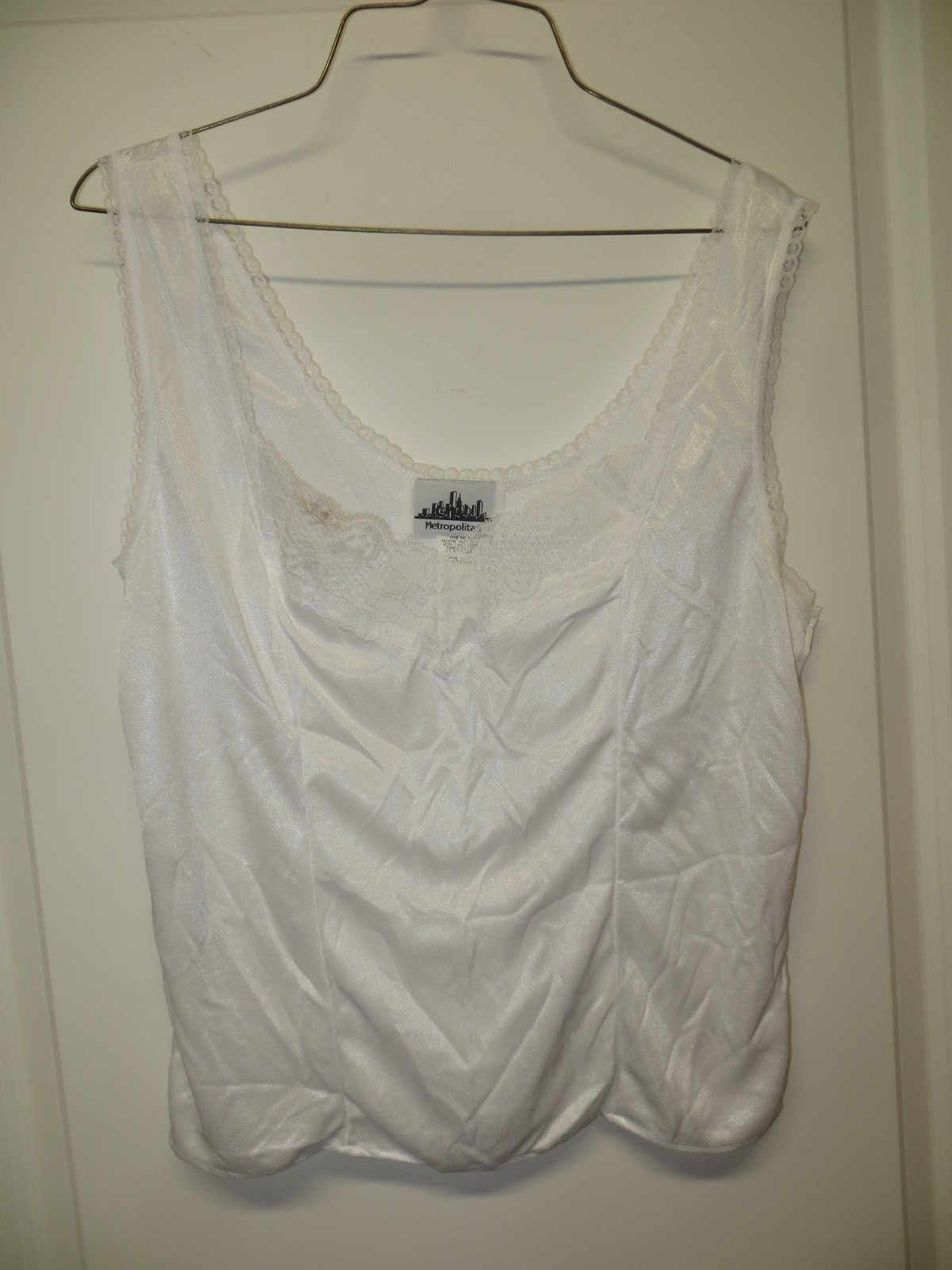 Vintage Metropolitan Camisole – White Color – Size Medium