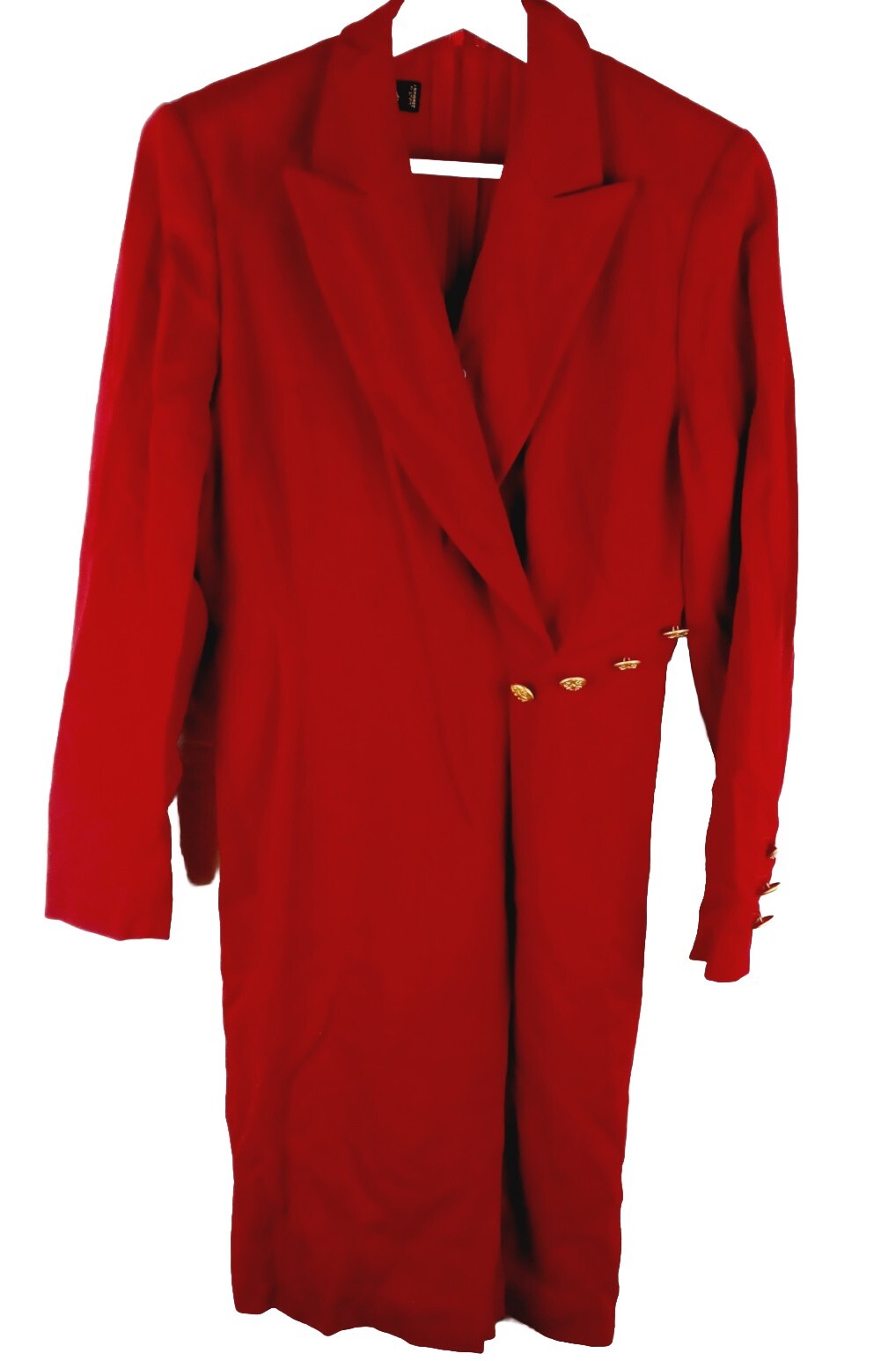 Vintage Escada By Margaretha Ley Red One Piece Jumper Jacket Skort Size 38