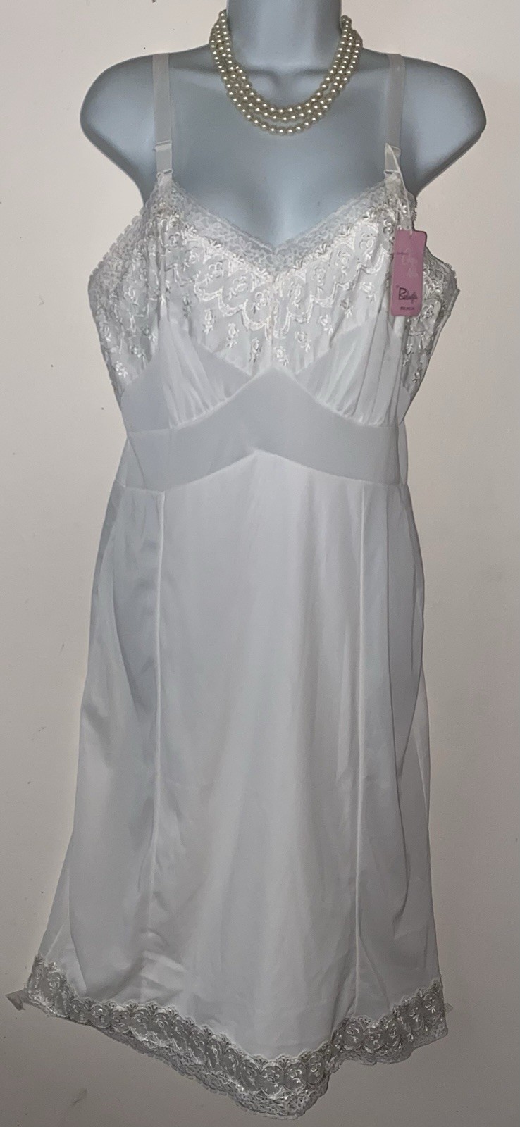 VTG 60’s Carol Brent Full Nylon Slip Original Store Tag Size 36 T Beautiful