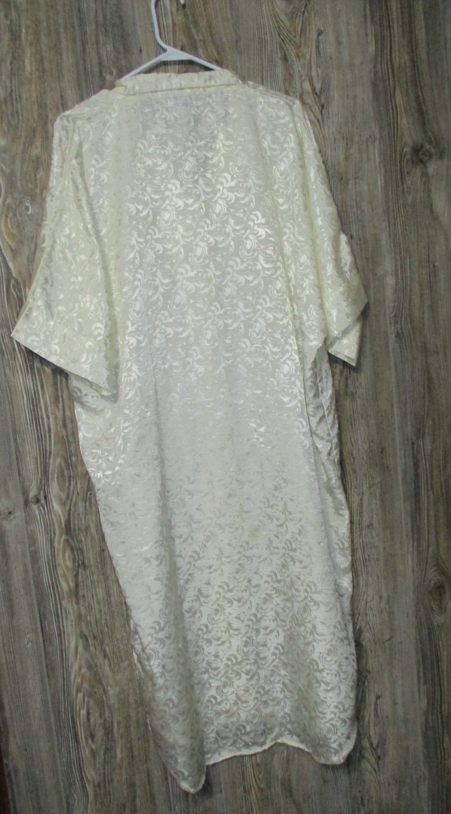 Vintage La Nuit Polyester Satin Night Shirt Dressing Robe Golden Girls One Size