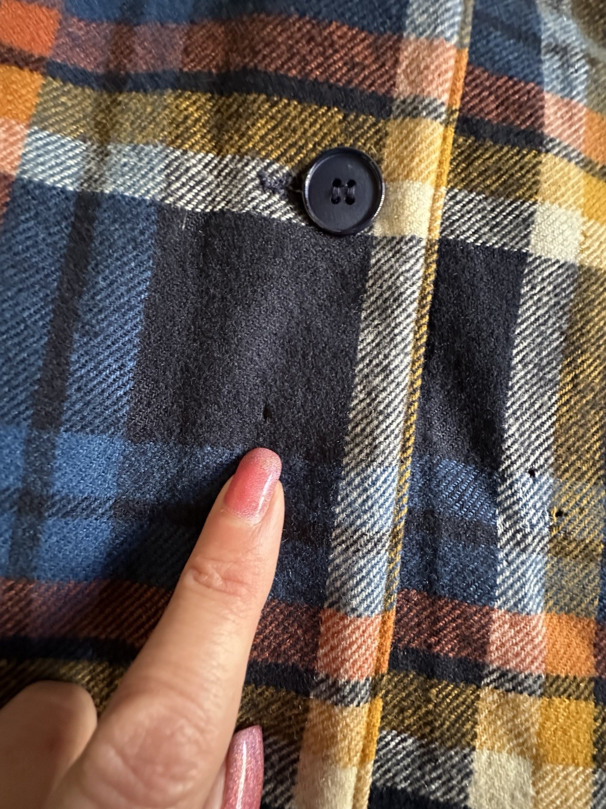 VTG Pendleton Knockabouts 100% Wool Plaid Maxi Skirt Size 14 Button Front READ