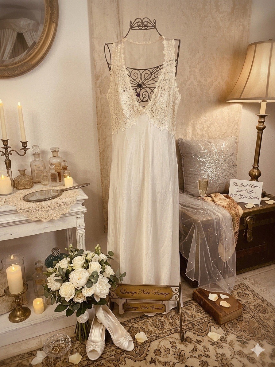 Jonquil by Diane Samandi Sexy Nightgown Hollywood Glam Bridal Slip Sheer Back
