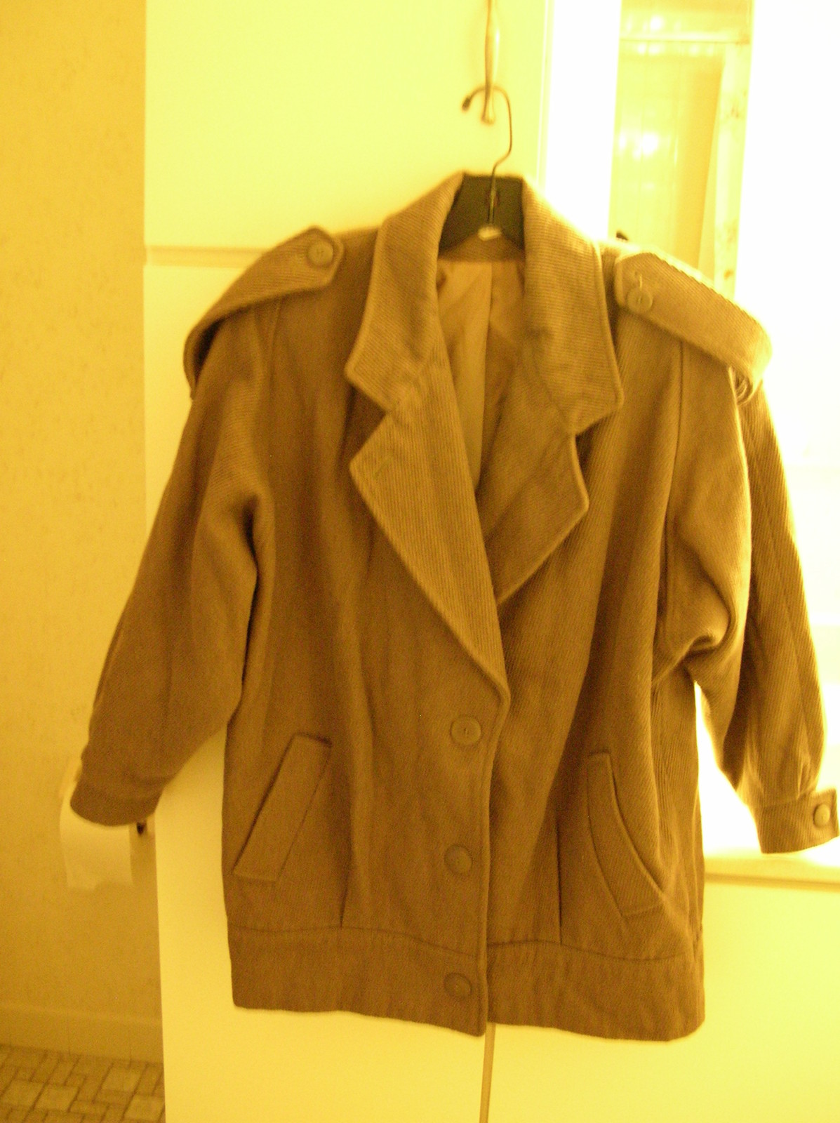 Vintage Braetan mocha brown corduroy jacket coat 11/12 Medium Large 80s? 90s?