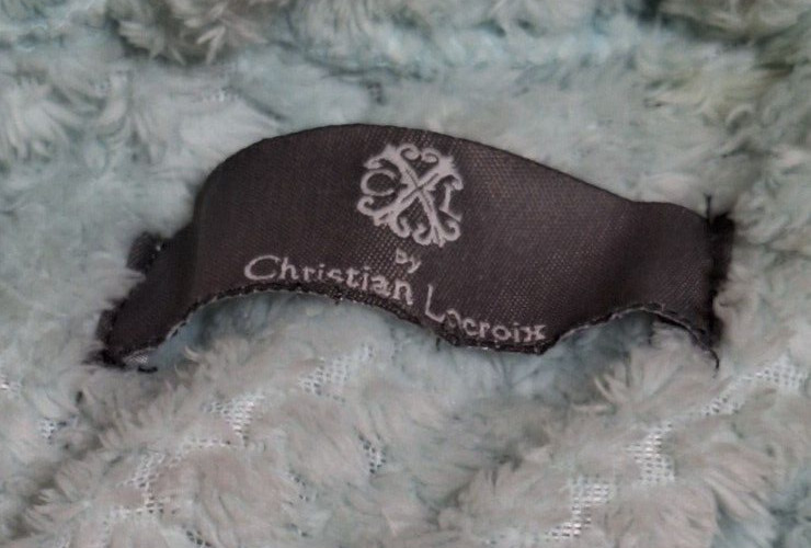 Christian Lacroix Mint Green Bathrobe Plush One Size Fits Most