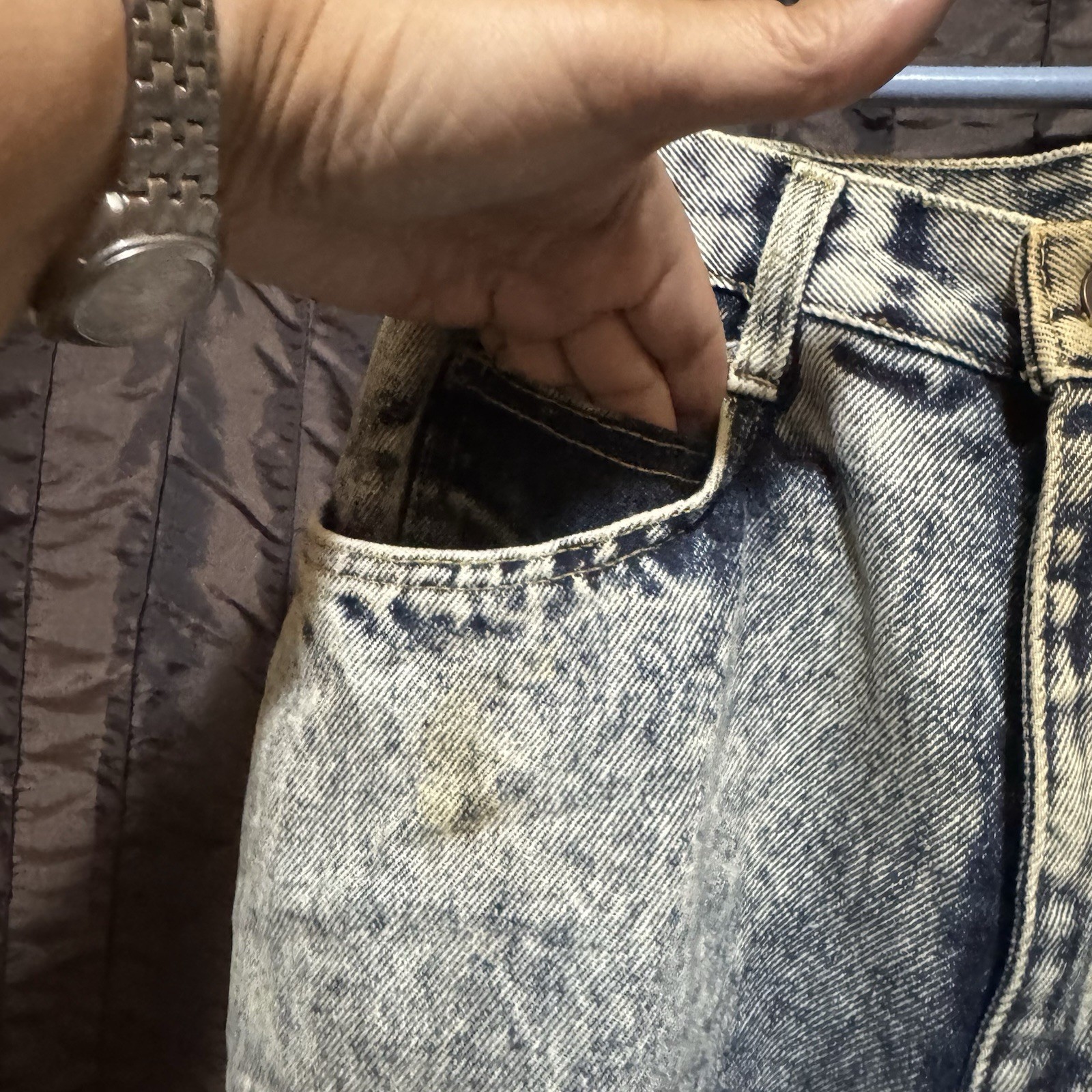 L.A. 37 Acid Wash High Waisted Mom Jeans Women’s 8 Denim Vintage 1980s
