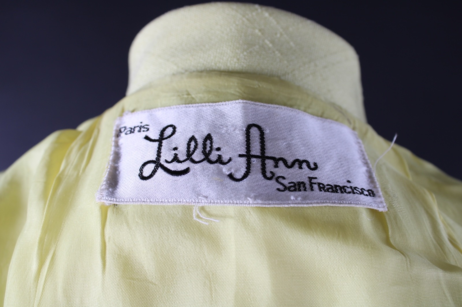 Vintage 1970s Lilli Ann Yellow Blazer Suit Jacket Women’s Size Large