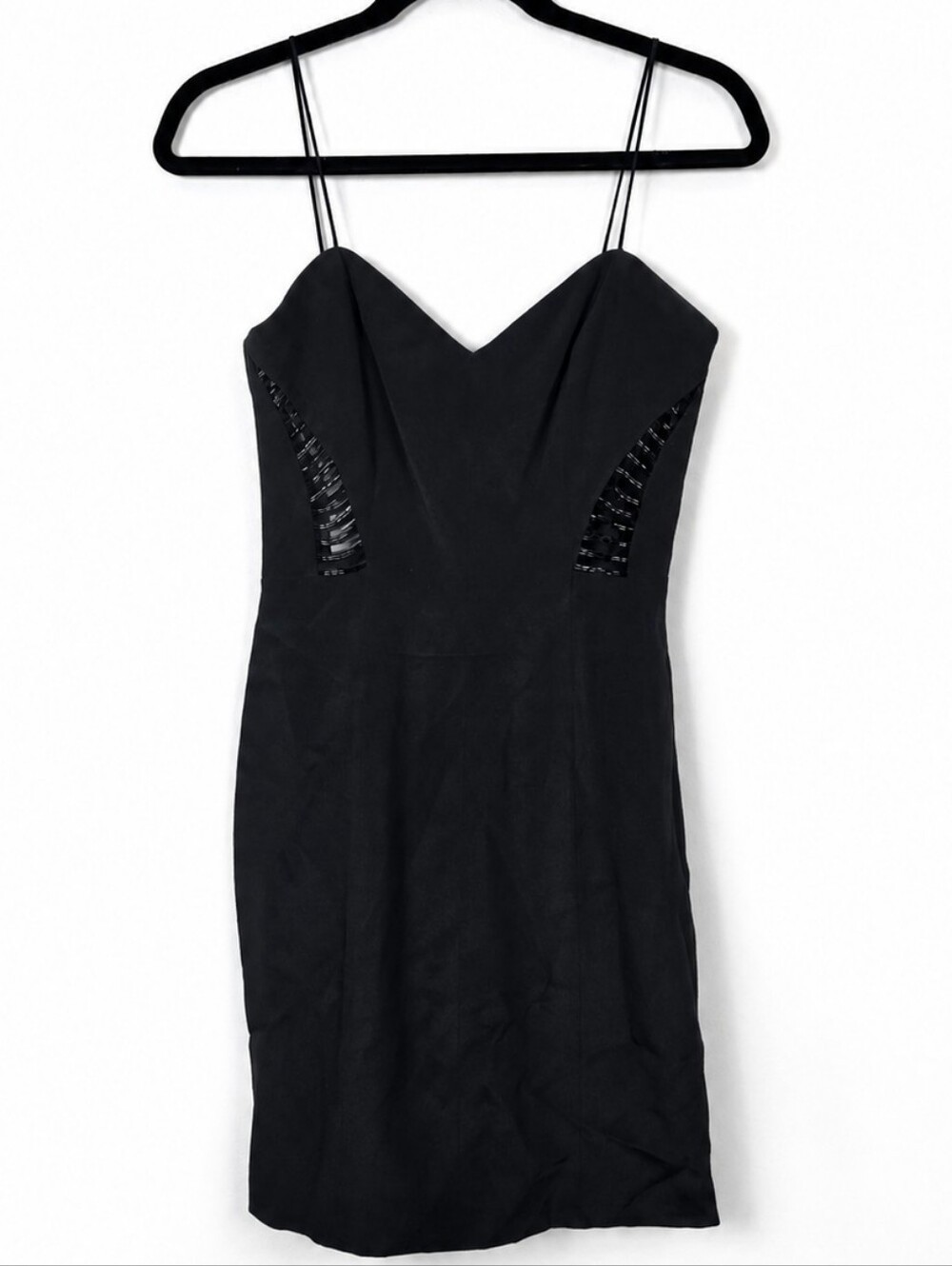Vintage 90s NiteLine Della Roufogali Silk Beaded Mini Cocktail Dress XS
