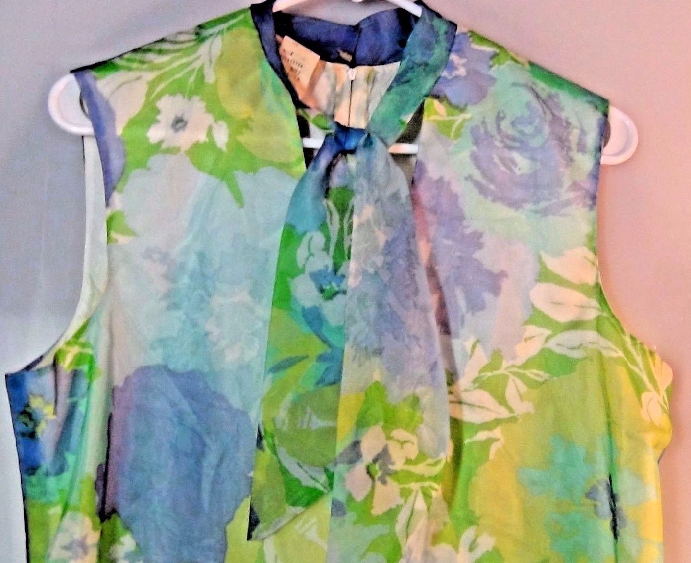 Vintage Floral 50’s Atomic Dress Casual Full Size 15-16 Made in California