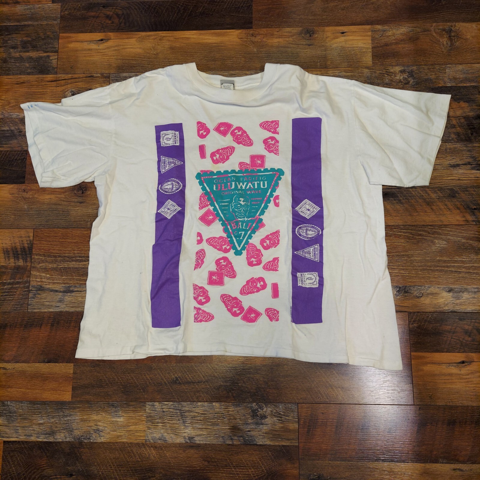 Vtg 80s Ocean Pacific Uluwatu 1989 Original Wave Bali Unisex One Size Fits All