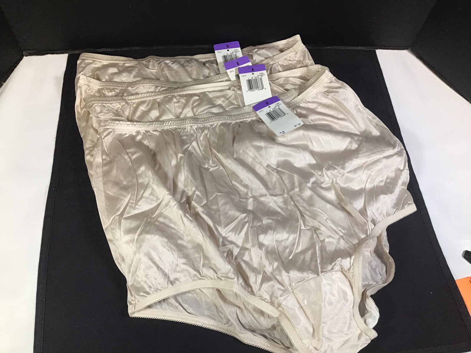 Vintage Vanity Fair Classic Nylon Silky Soft Underwear 15712 Fawn Beige Lot Of 4