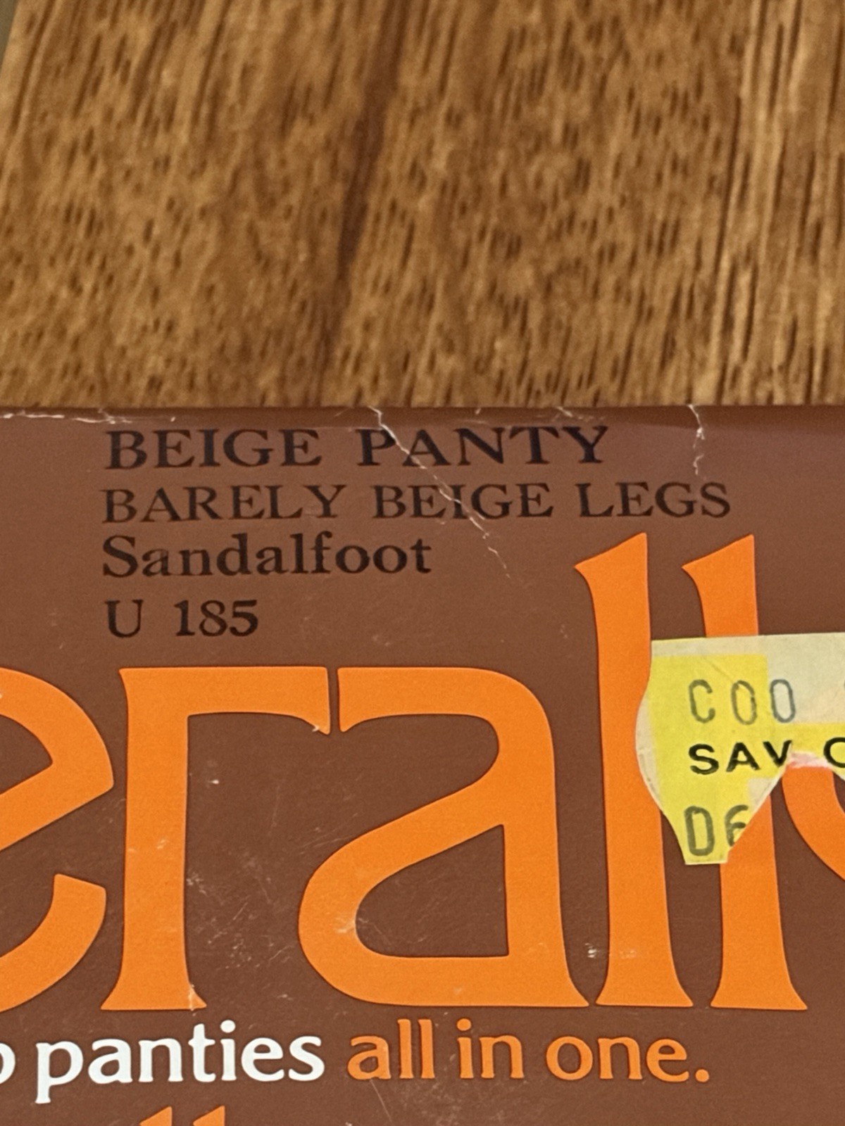 Vintage Hanes Slenderalls Underalls Pantyhose Queen 330-X Beige NOS USA