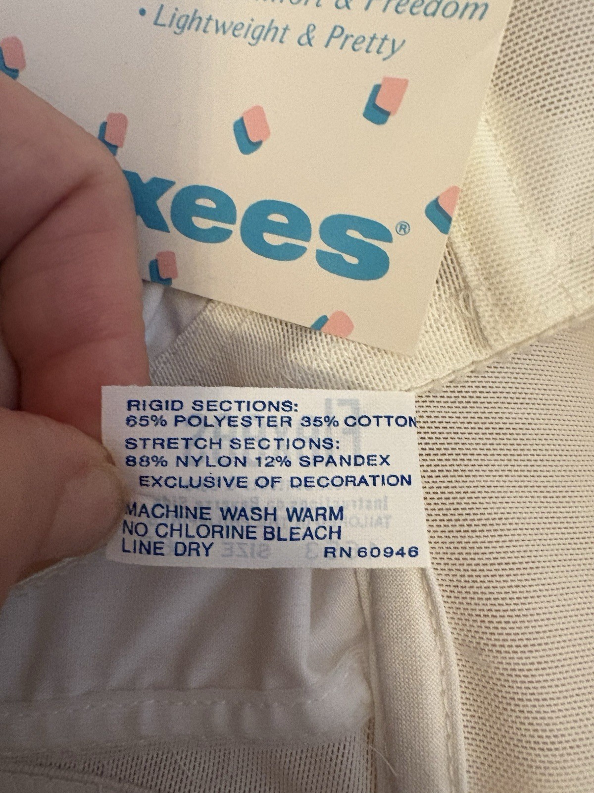 VTG Flexees Cotton Lightweight White 36B 1635 165310 Brand New W/ Original Tags