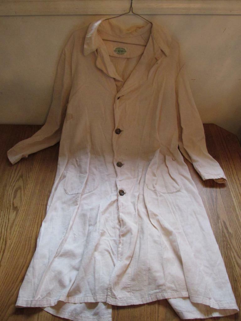 Antique Auto Linen Duster/Car Coat – “Cresco” Tagged/Ashland OH – EXC Cond