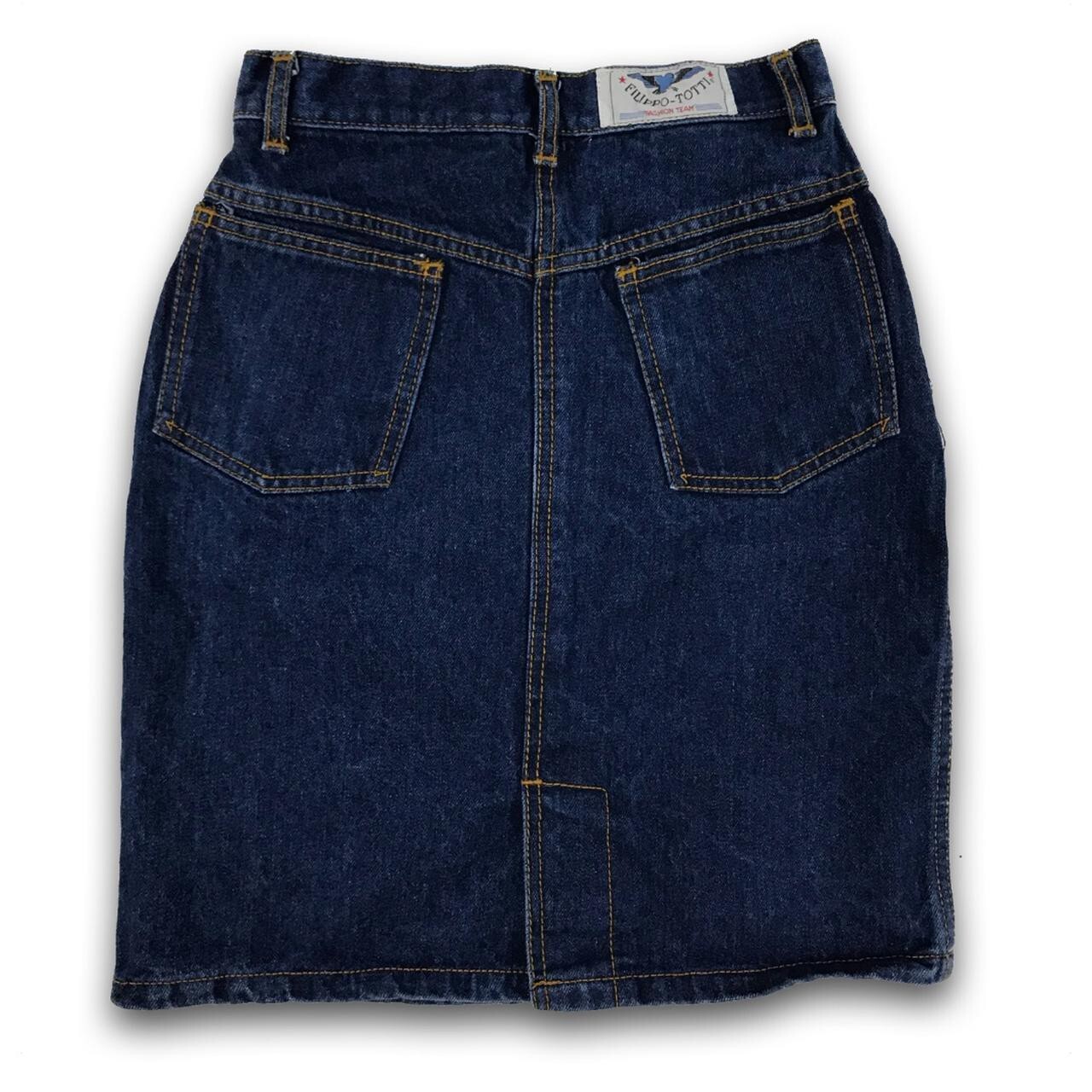 Vintage 1990’s FILIPPO TOTTI DENIM JEAN SKIRT – Waist 23 Inches