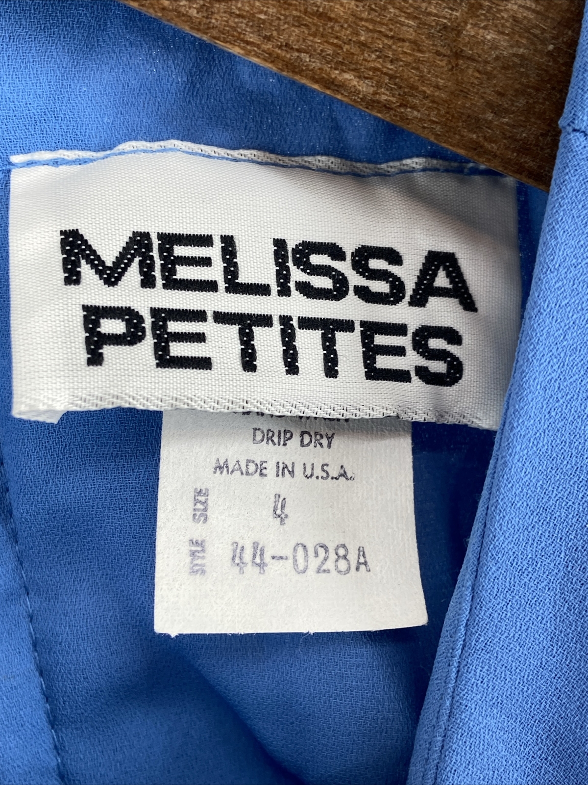 Vintage Melissa Petites Cape Blue Dress Sheer Women’s Size 4 Cocktail Embroider