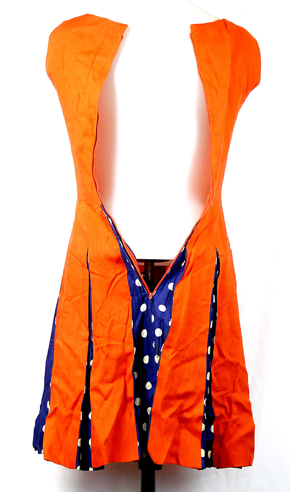 VTG 50s Judi Herron’s Top Drawer of Los Angeles Pleated Fit & Flare Red Dress 2
