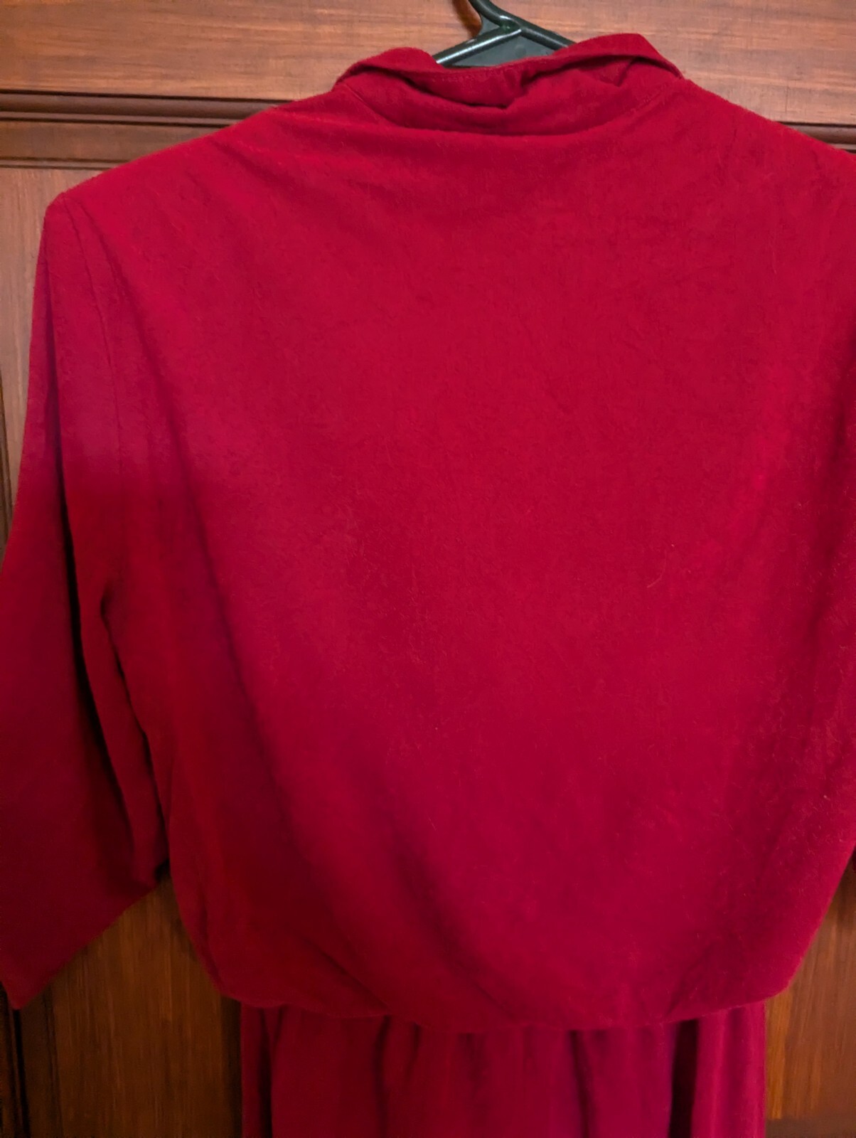 Vintage 70’s 80’s Jody T Of California Red Brushed Cotton Casual Dress Size XS