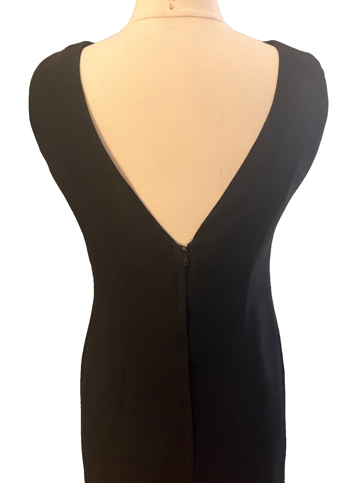 Elegant black evening maxi dress M/L Stephen O’Grady vtg 1960s Franklin Simon