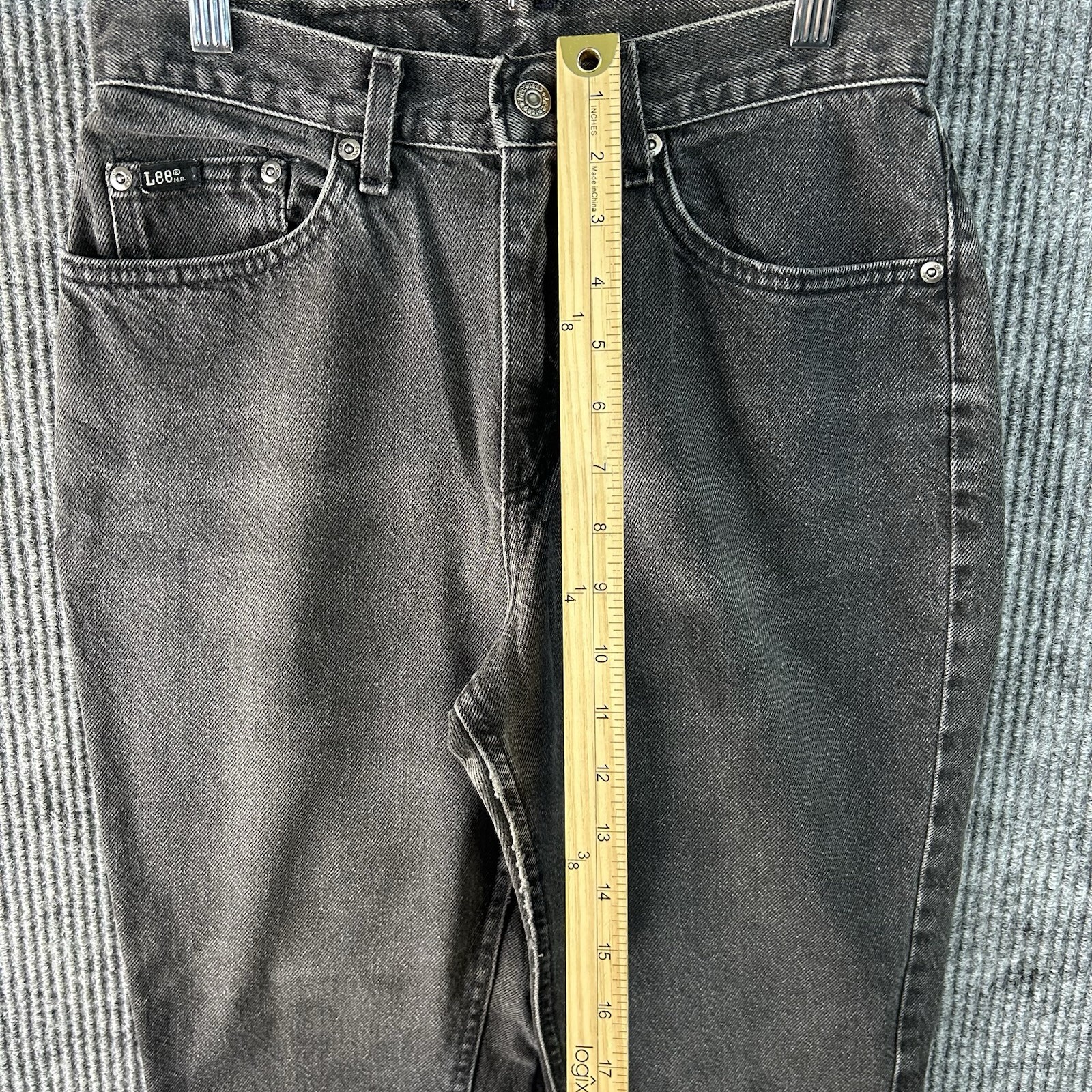 Vintage Lee Jeans Womens 8 Petite Black Made In USA