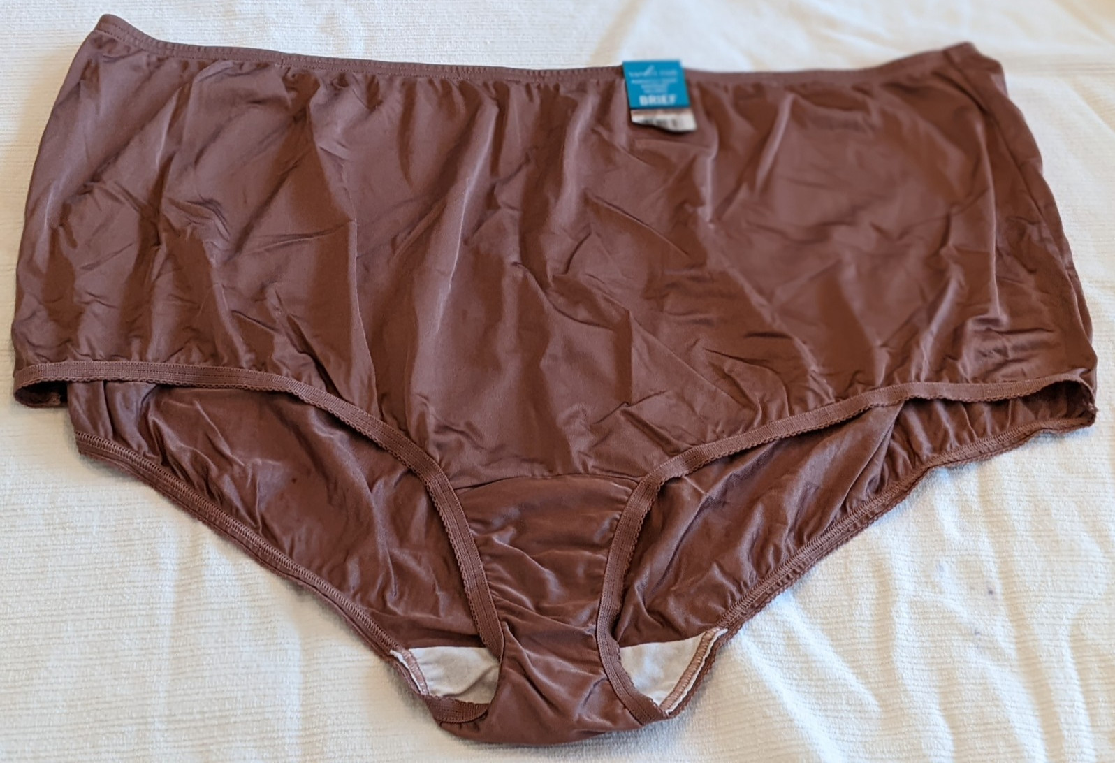 Vanity Fair Perfectly Yours #15712 Chocolate Panty Sz 12/5XL Cotton Gusset