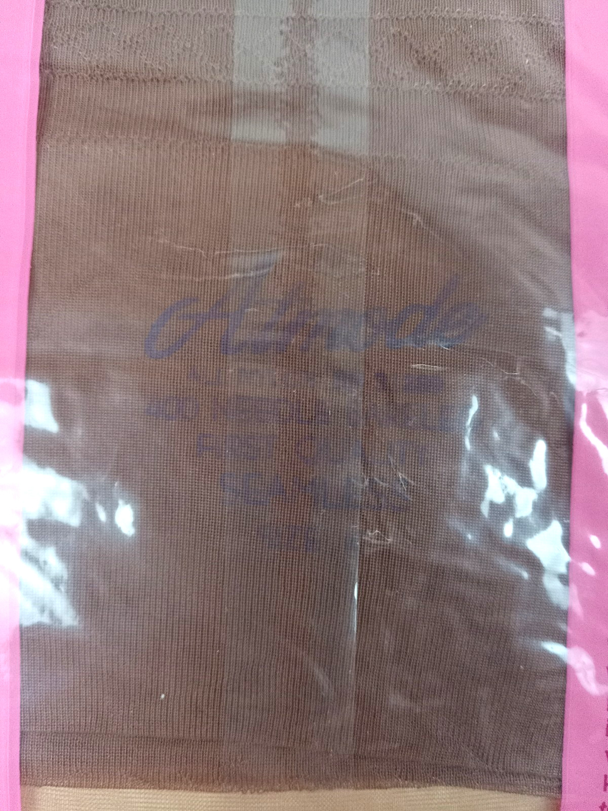 SISSY PURPLE 6 STRAP METAL GARTER BELT & SZ 10 VTG FLAT KNIT NYLON STOCKINGS